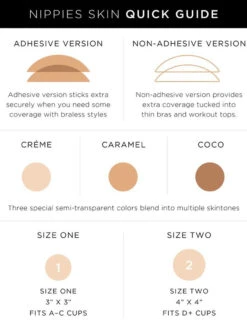 Nippies Skin Non-Adhesive Nipple Covers - Medium -Chantelle Sales Store b6 skin quickguide caramel small 833aa31e 0993 44c6 a40d 6b6a8b73167d