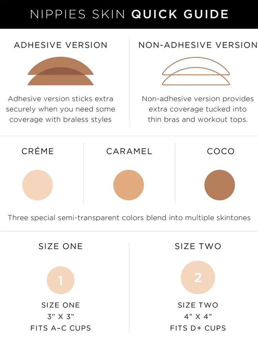 Nippies Skin Adhesive Nipple Covers - Dark 4 Nippies Skin Adhesive Nipple Covers - Dark - Image 4