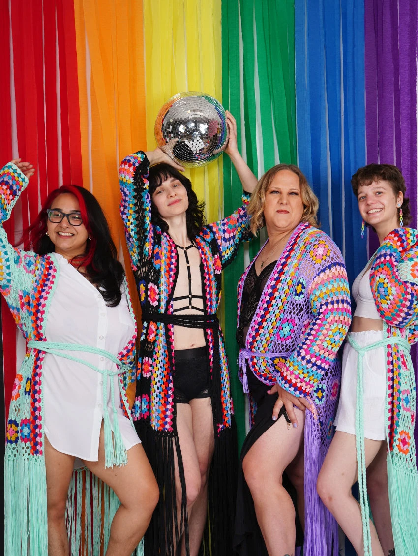 Long Sleeve Crochet Fringe Robe 2 Long Sleeve Crochet Fringe Robe - Image 2